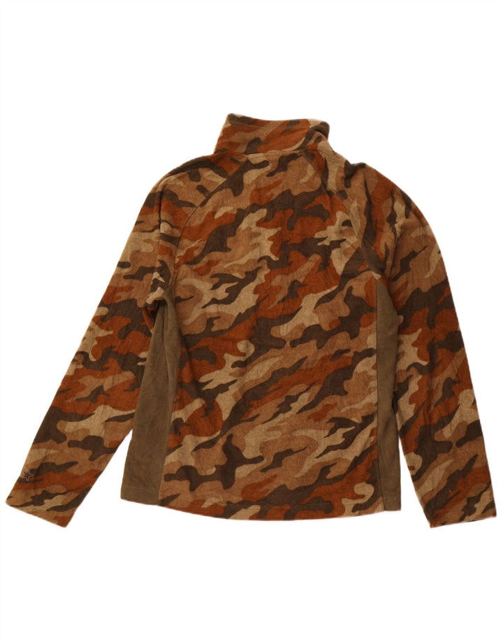 STARTER Herre lynlåshals Fleece Jumper Lille Brun Camouflage Sports