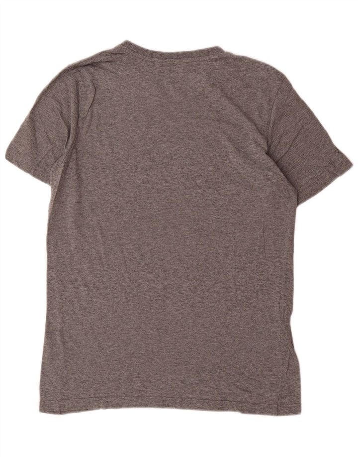 PUMA Grafisk T-shirt til mænd, lille grå bomuld