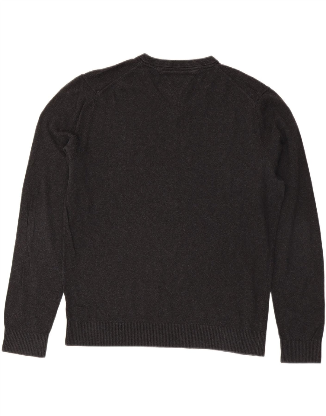 TOMMY HILFIGER Herre V-hals sweater XL Grå Bomuld