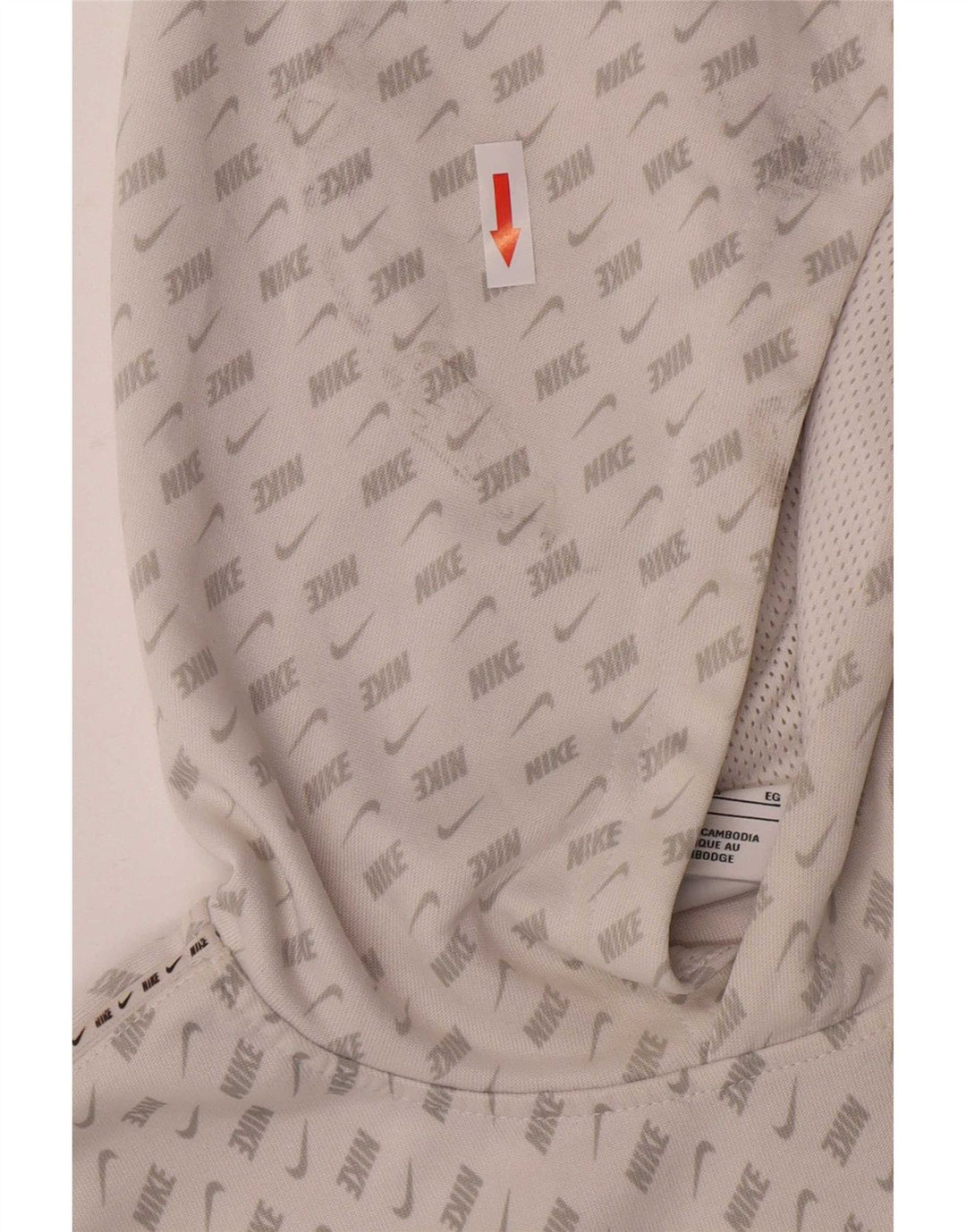 Nike drenge grafisk hættetrøje 13-14 år XL Hvid polyester