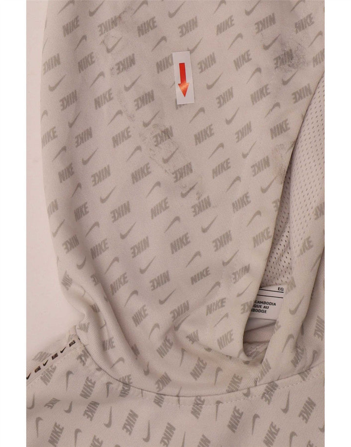 Nike drenge grafisk hættetrøje 13-14 år XL Hvid polyester