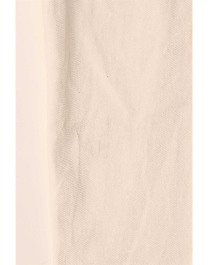 Zara Straight Chino Bukser Small W30 L29 Off White