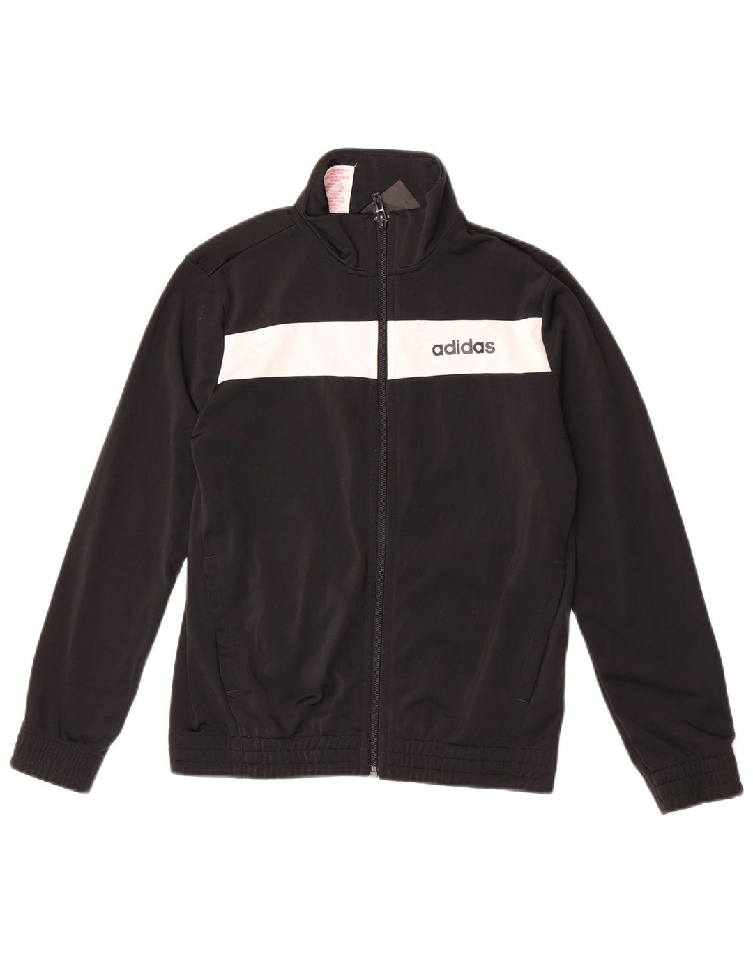 ADIDAS Træningsdragt til drenge Topjakke 10-11 år Sort Colourblock Polyester