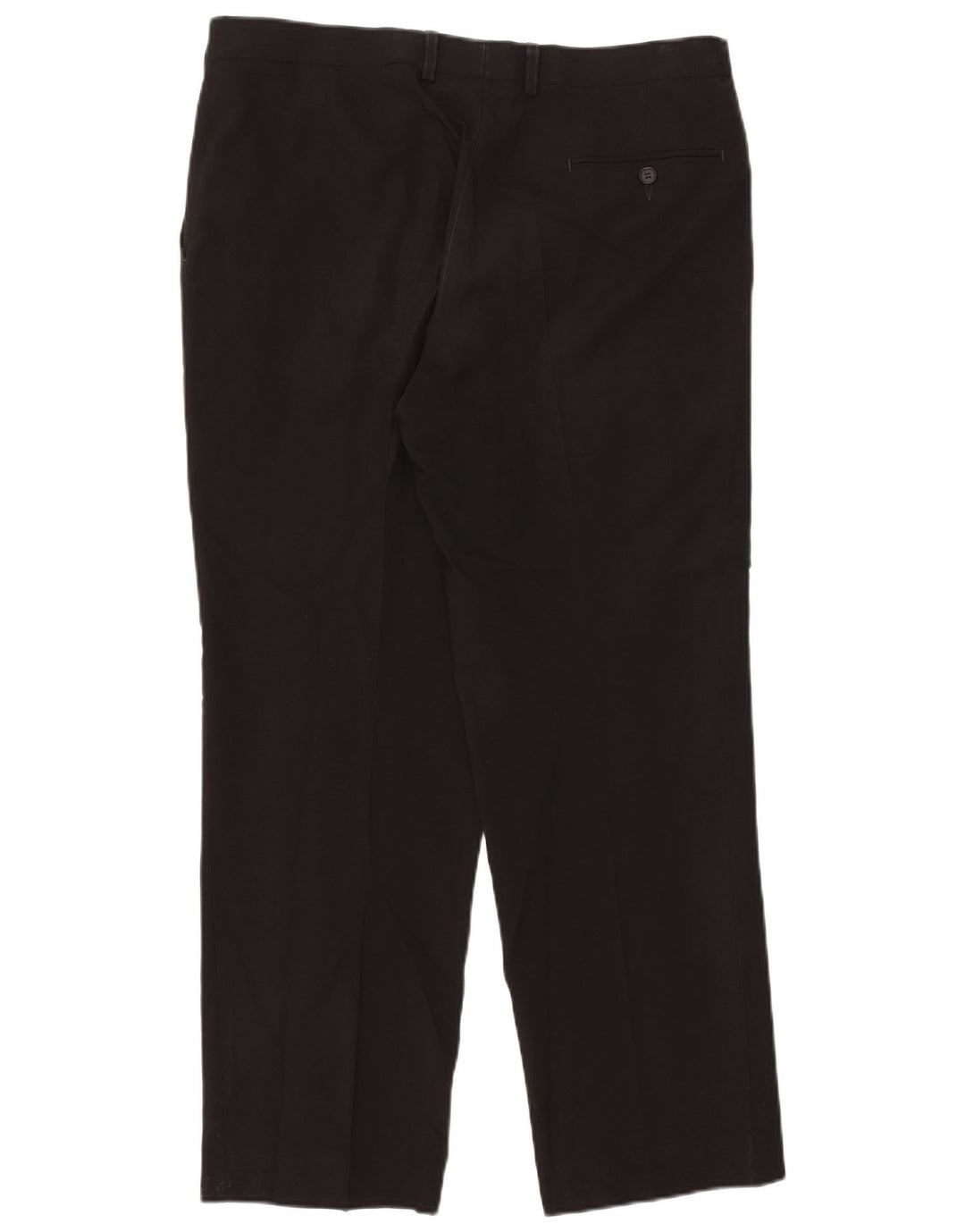 Marks & Spencer Straight Chino-bukser til mænd W36 L31 Sort polyester