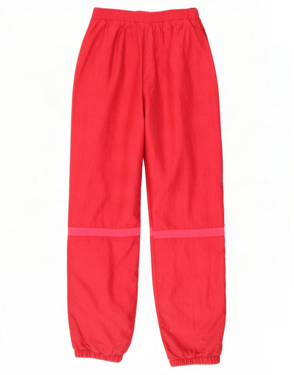 Vintage Womens High Waist Windbreaker Trousers IT 46 Large W32 L31 Pink
