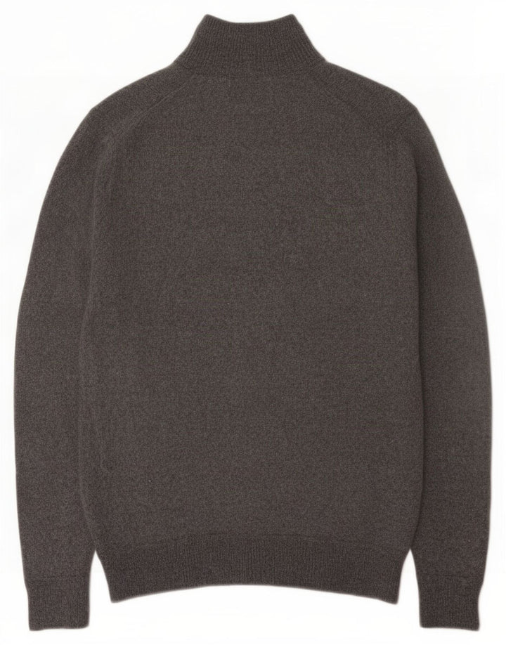 Superdry Sweater med lynlås til kvinder UK 12 Mellemgrå uld