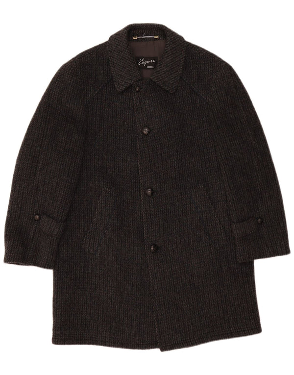 Esquire Herre Overfrakke IT 48 Medium Grey Virgin Wool