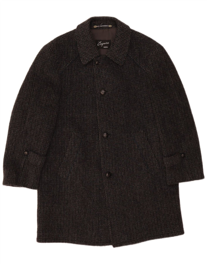 Esquire Herre Overfrakke IT 48 Medium Grey Virgin Wool