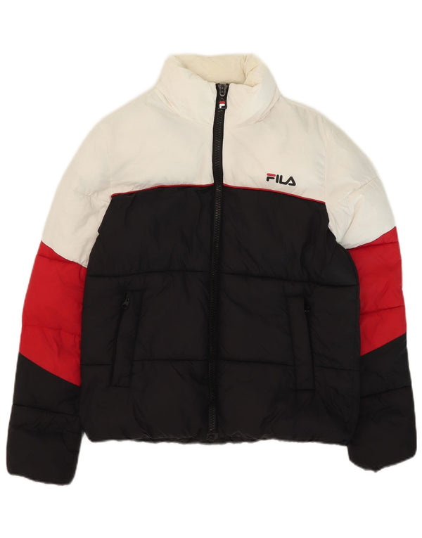 Fila Boys Polstret Hættejakke 13-14 år Flerfarvet Colourblock Nylon