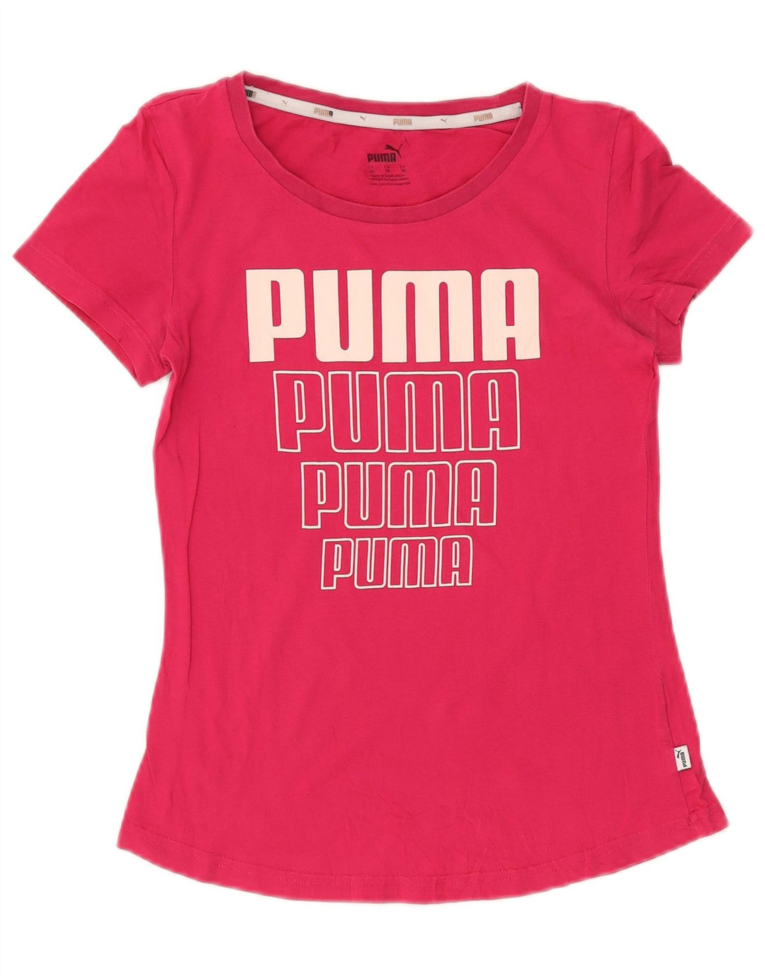 PUMA Grafisk T-shirt top til kvinder DK 6 XS Pink