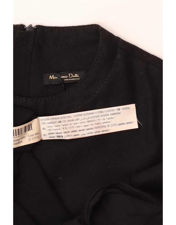 Massimo Dutti Dame Maxikjole EU 34 2XS Sort Uld