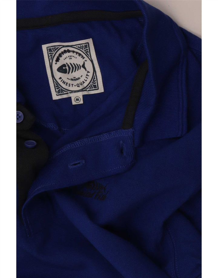 Weird Fish Herre Polo Shirt Medium Blue