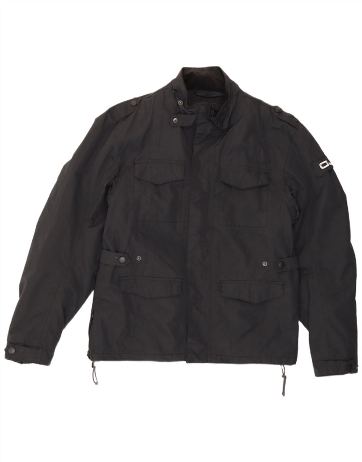 OJ Atmosfere Herre Utility Jacket UK 40 Large Black Nylon