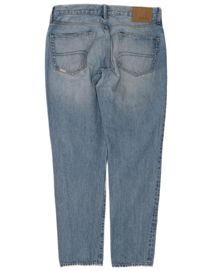 Superdry Herre Conor Tapered Jeans W32 L30 blå bomuld