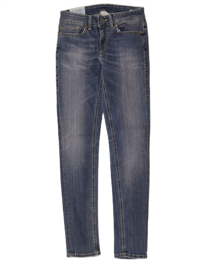 Dondup Dame Skinny Jeans W28 L29 Blå Bomuld