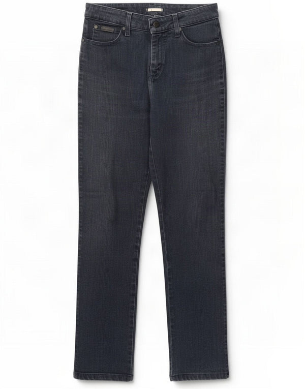 Wrangler Dame TIna Straight Jeans W28 L29 Navy Blue Cotton