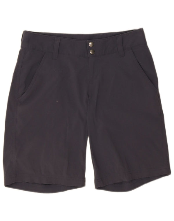 Columbia Womens Hiking Bermuda Shorts US 2 XS W28 Navy Blue Nylon