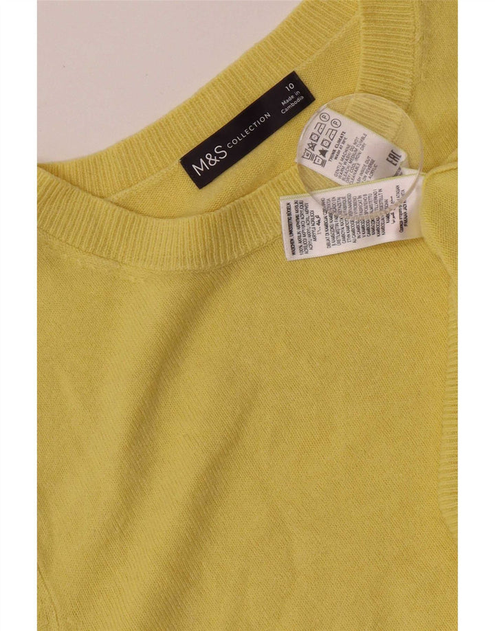 Marks & Spencer Dame sweater med rund hals DK 10 Lille gul akryl