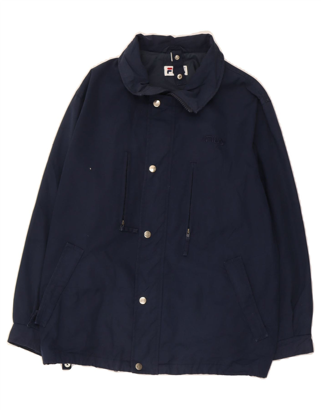 FILA Boys Windbreaker Jacket 13-14 Years  Navy Blue Polyester Vintage Fila and Second-Hand Fila from Messina Hembry 