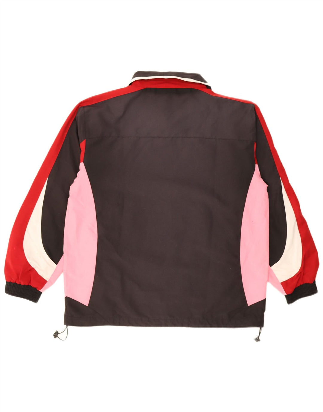 Vintage træningsdragt til mænd Top jakke Lille sort Colourblock Polyester