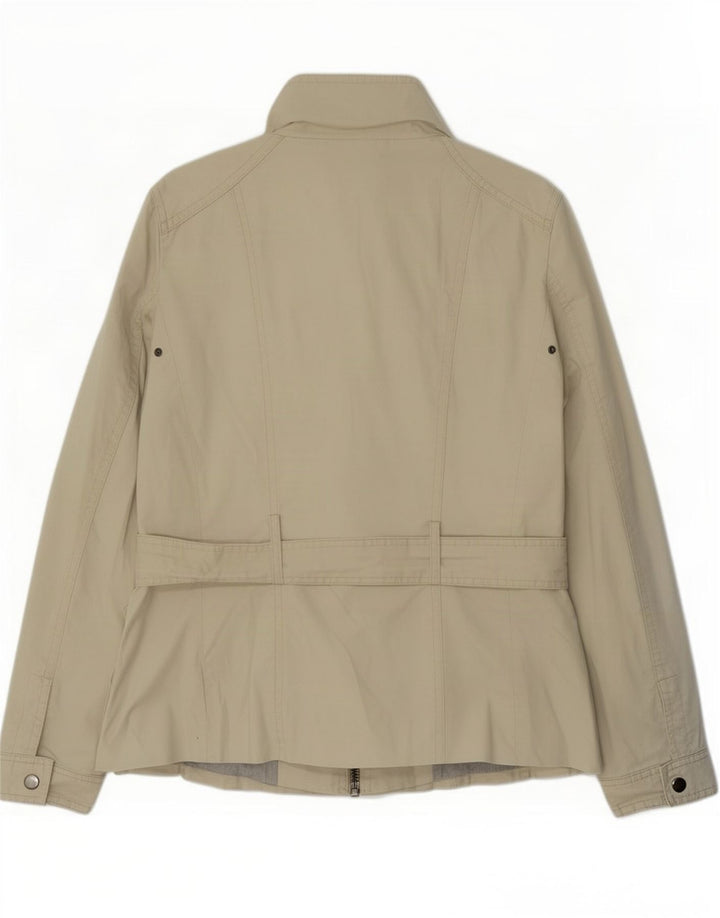 Zara Womens Utility Jacket UK 12 Medium Beige