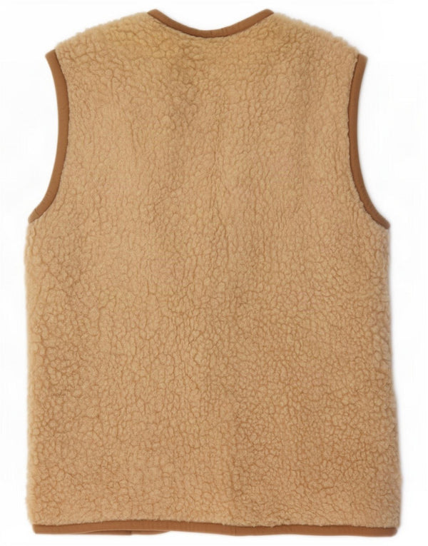 Alwero Womens Utility Gilet UK 18 XL Beige Colourblock Uld