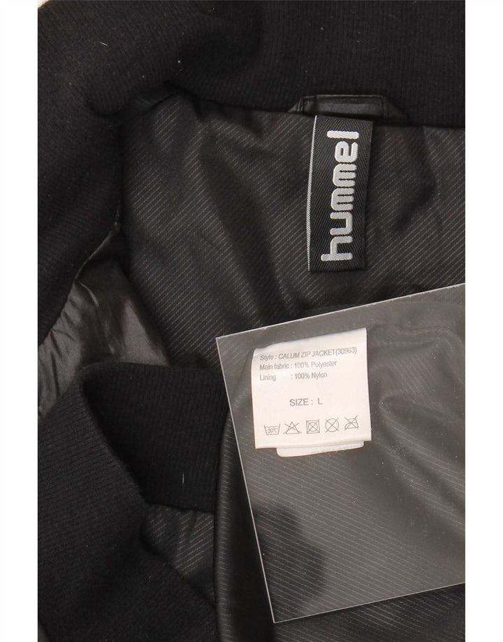 Hummel Herre Grafisk Træningsdragt Top Jakke Stor Sort Polyester
