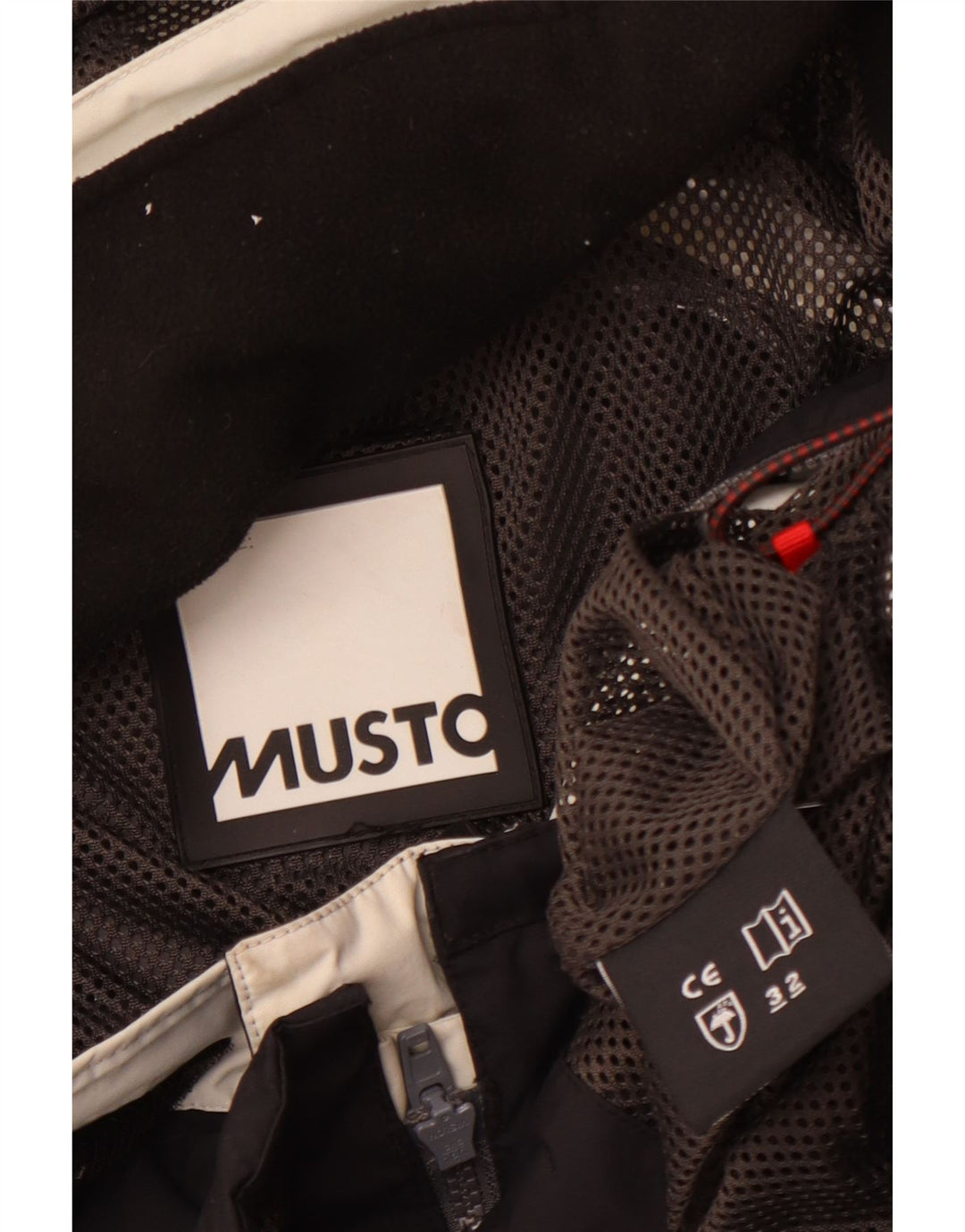 Musto Regnjakke med hætte til mænd UK 40 Large Black Colourblock Polyamid