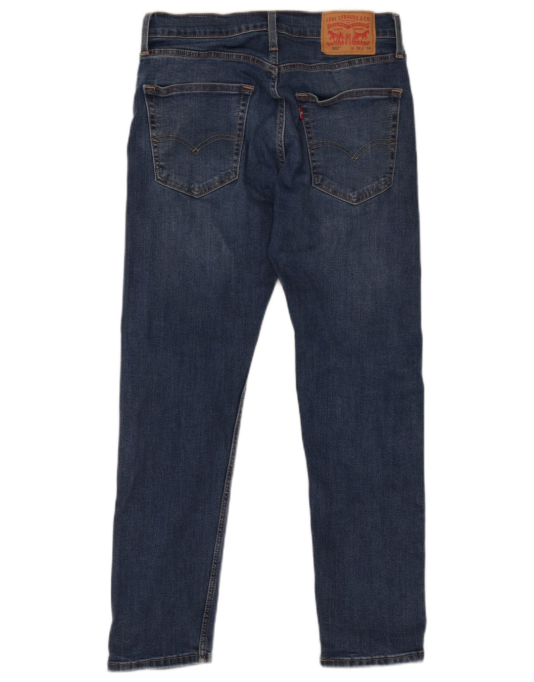 Levi's Herre 502 tilspidsede jeans W31 L30 blå bomuld