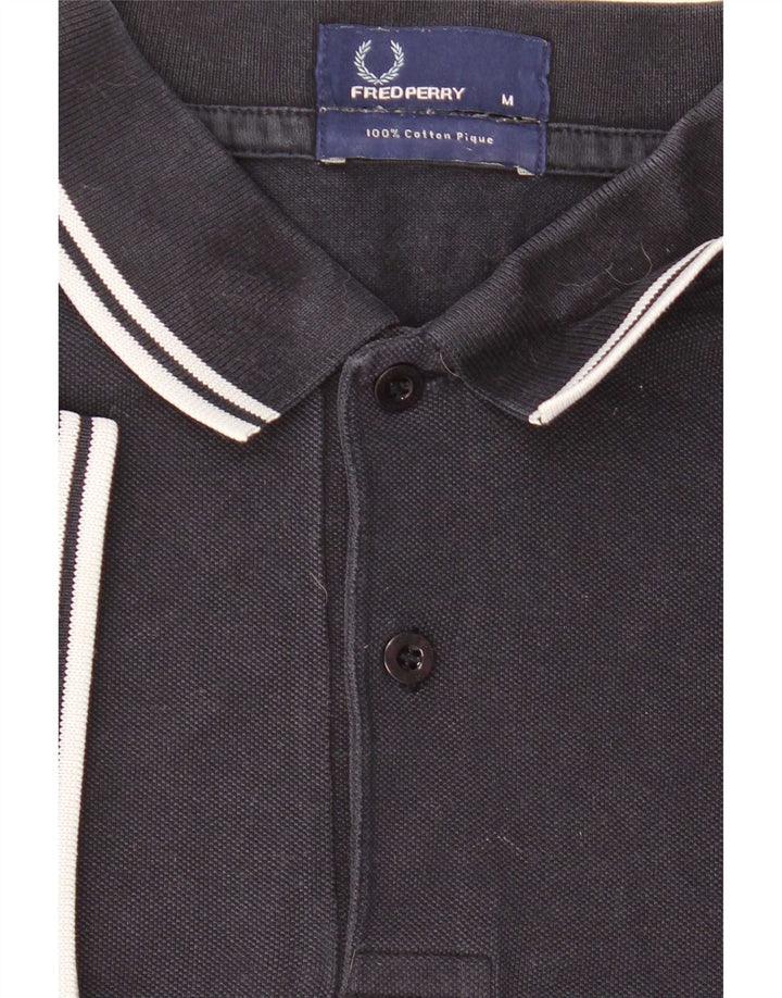 Fred Perry Herre poloshirt Medium marineblå stribet bomuld