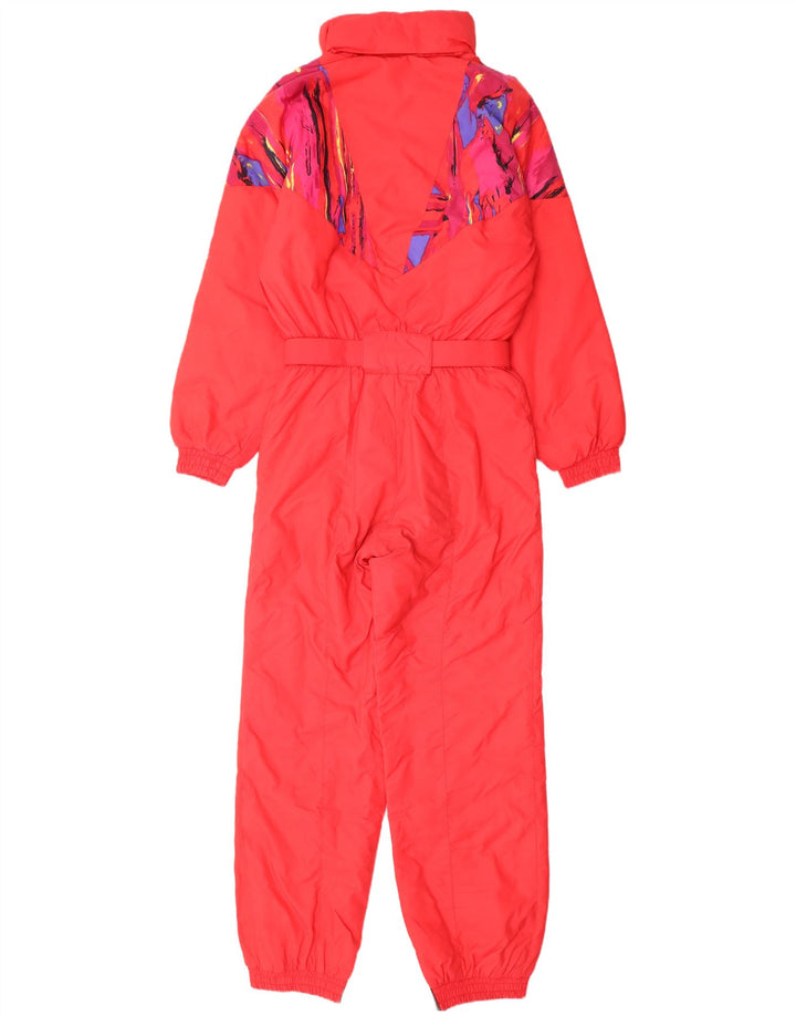 Fila Dame Ski Jumpsuit IT 44 Medium Rød Geometrisk