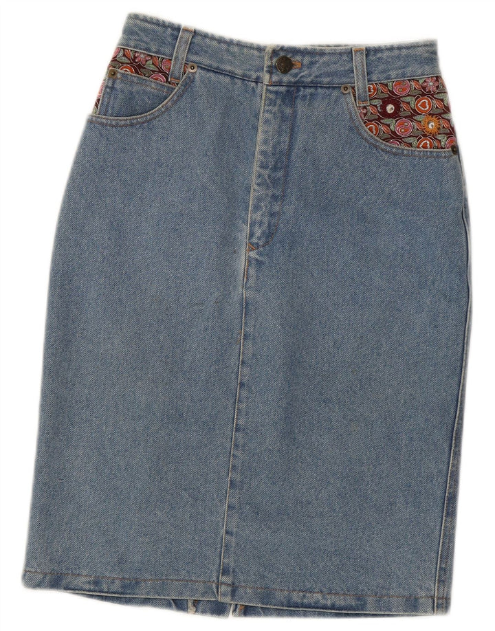 Swinger Dame Denim Nederdel IT 41 Medium W27 Blå Bomuld