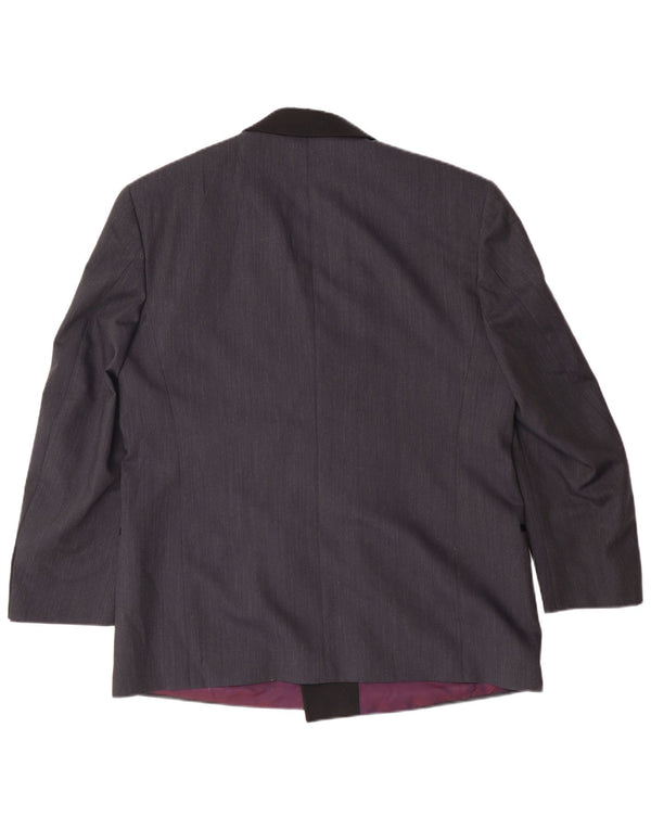 Wilvorst Herre Double Breasted Blazer Jacket UK 38 Medium Navy Blue