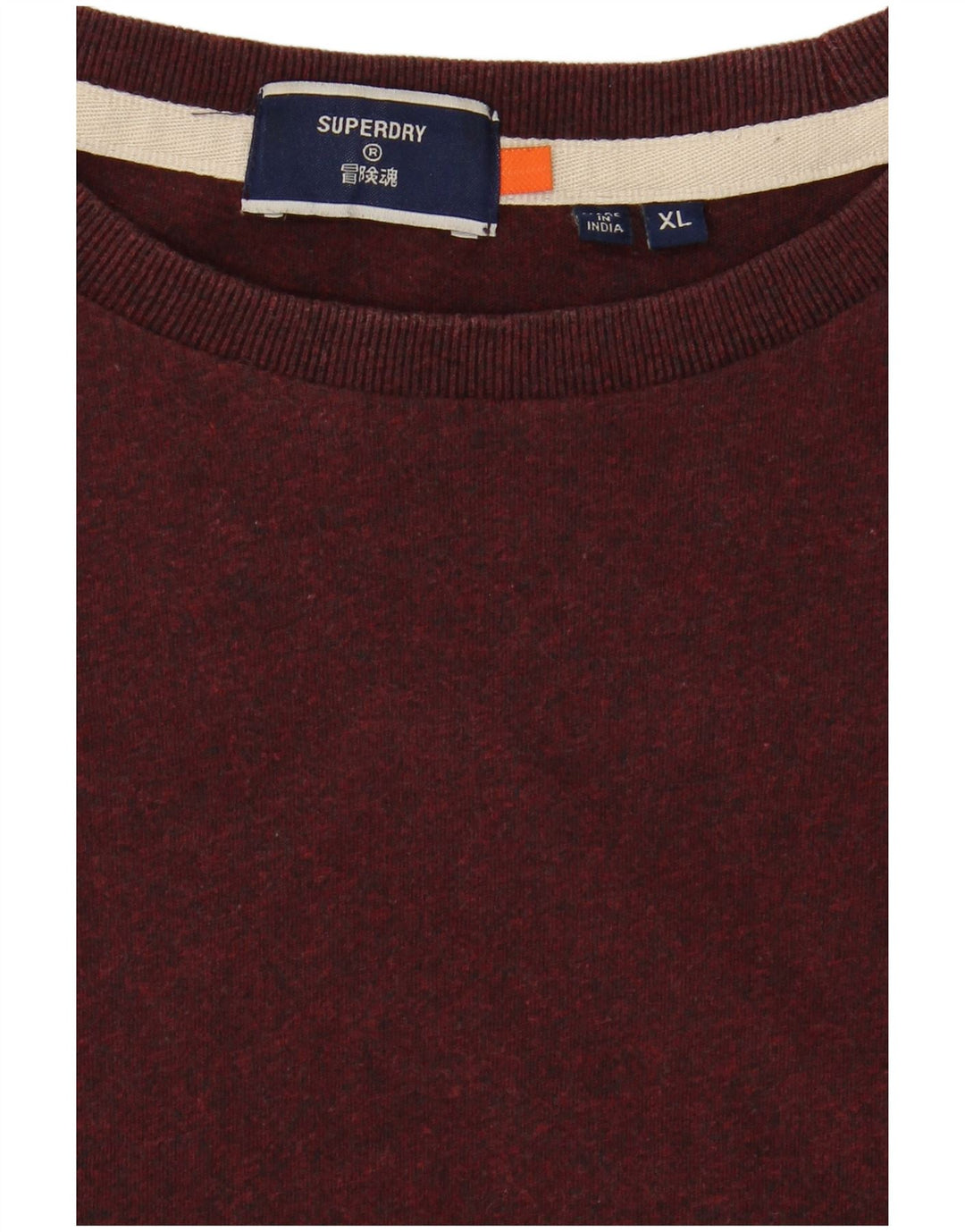 SUPERDRY Herre Top Langærmet XL Burgundy