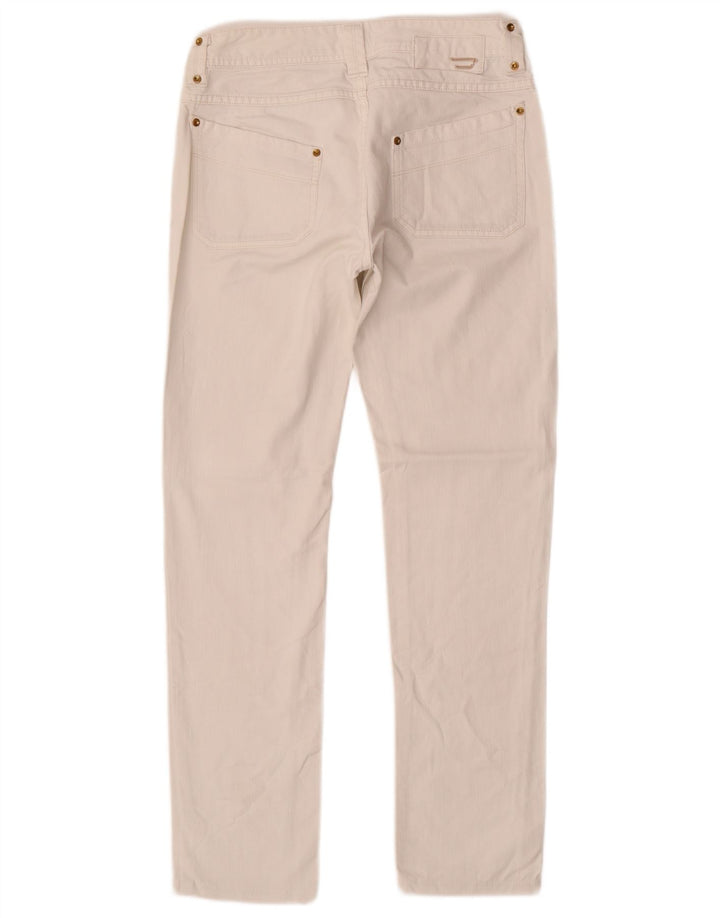 DIESEL Dame Straight Jeans W27 L29 Hvid Bomuld