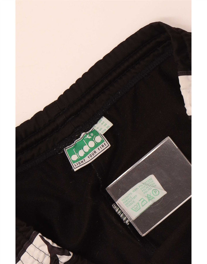 Diadora Herre grafiske træningsdragt bukser Large Black Colourblock Polyester