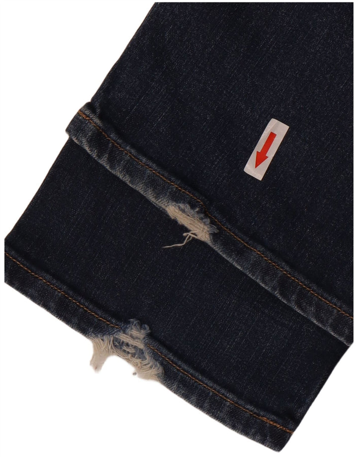 Levi's Dame 470 Straight Jeans W28 L34 Blå Bomuld