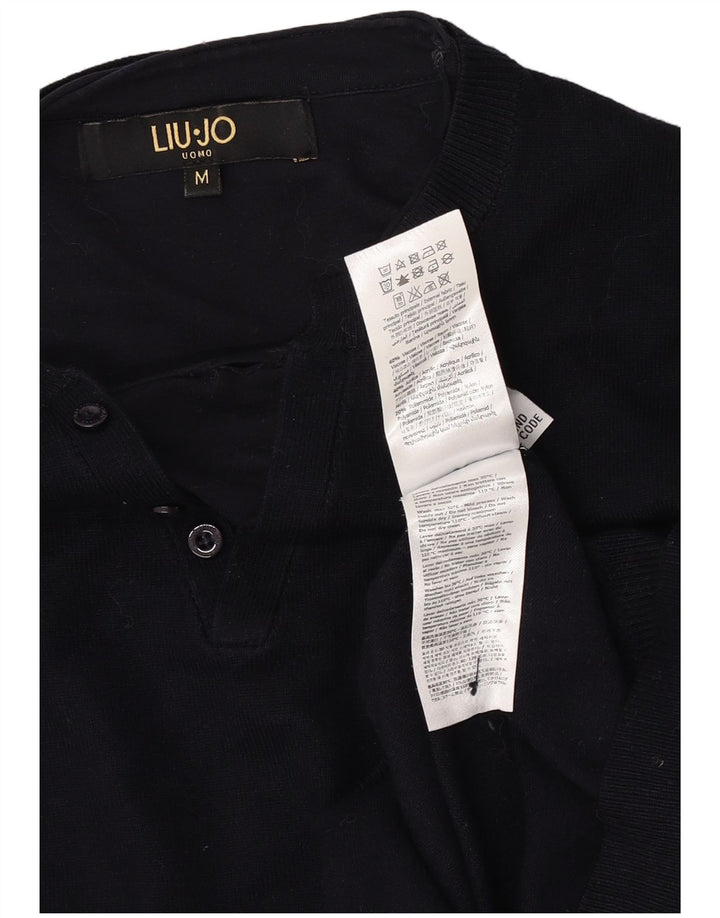 Liu Jo Herre V-hals sweater Medium Navy Blue Viscose