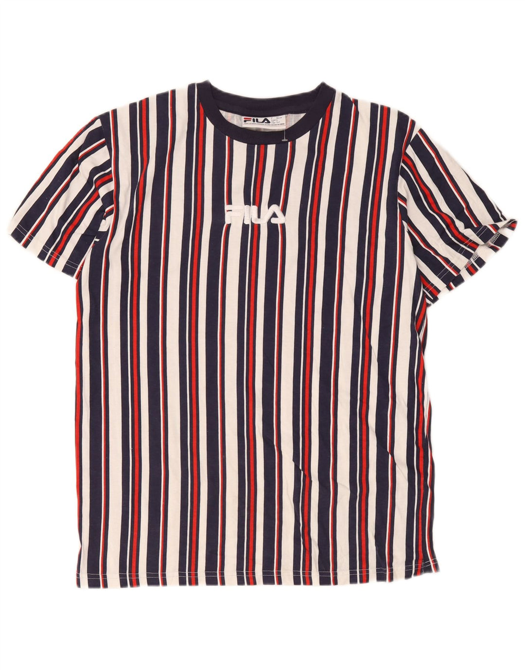 Fila Herre grafisk T-shirt Top Lille flerfarvet stribet bomuld