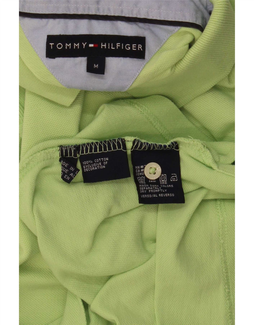 Tommy Hilfiger Herre poloshirt Medium Grøn Bomuld