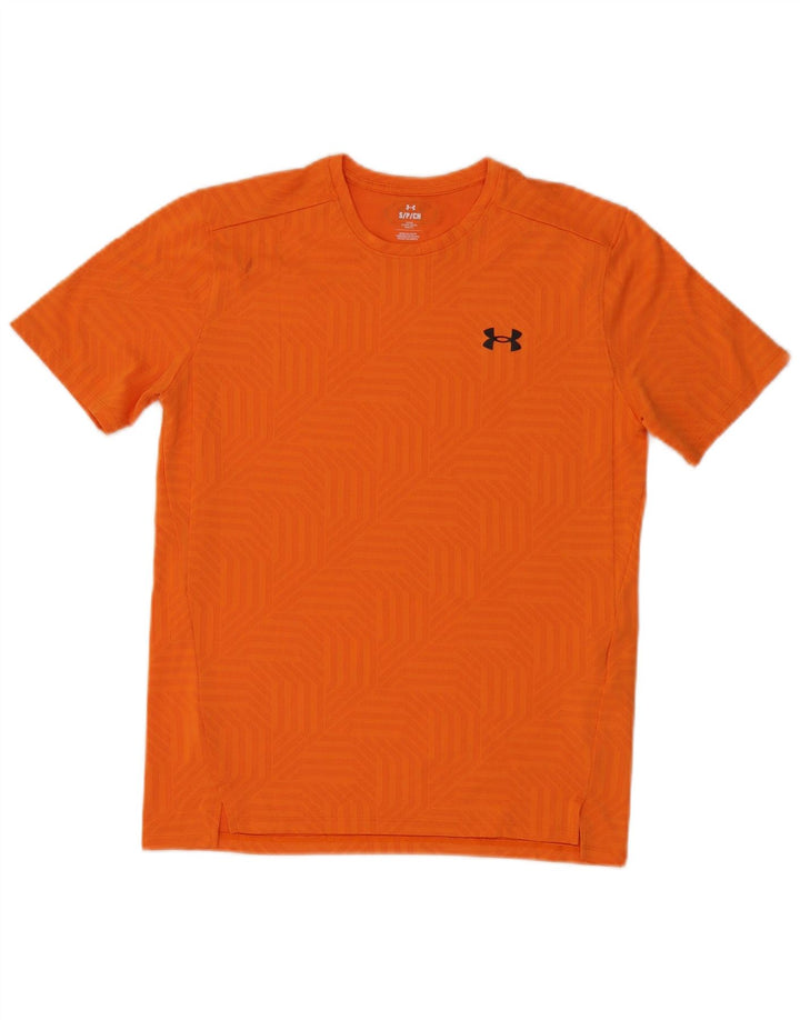 Under Armour Herre T-Shirt Top Lille Orange Geometrisk Polyester