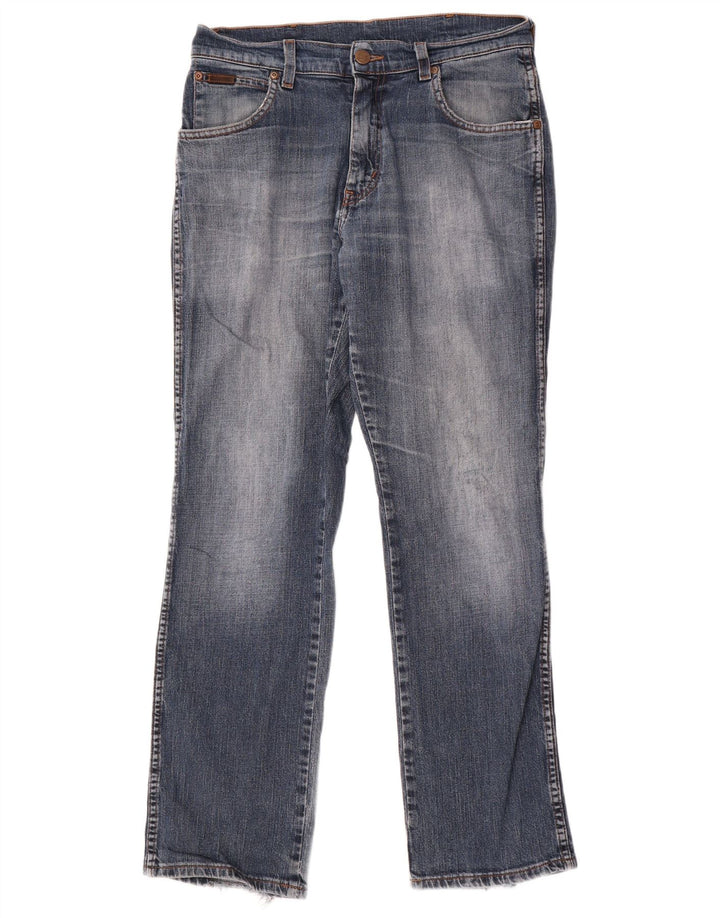 Wrangler Herre Texas Stretch Straight Jeans W31 L30 Blå Bomuld