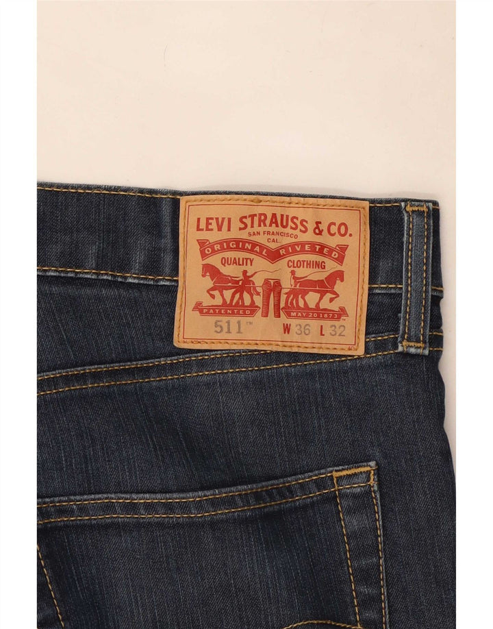 Levi's Dame 511 Slim Jeans W36 L32 Marineblå