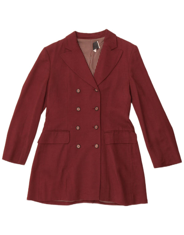 Alberta Ferretti Womens Philosophy 2-delt jakkesæt UK 10 Small W26 L28 Maroon