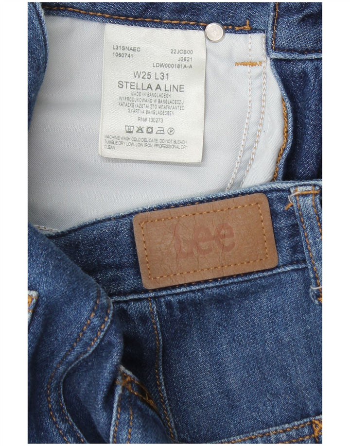Lee Dame Stella Jeans med brede ben W25 L31 Blå Bomuld