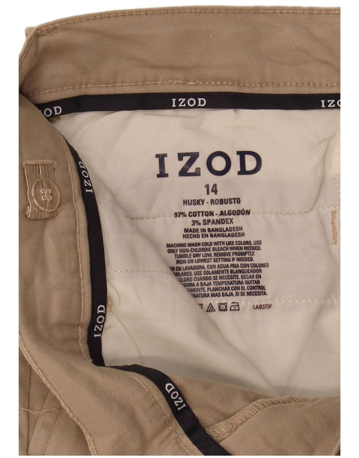 Izod Boys Husky 13-14 År W30 L26 Beige Bomuld