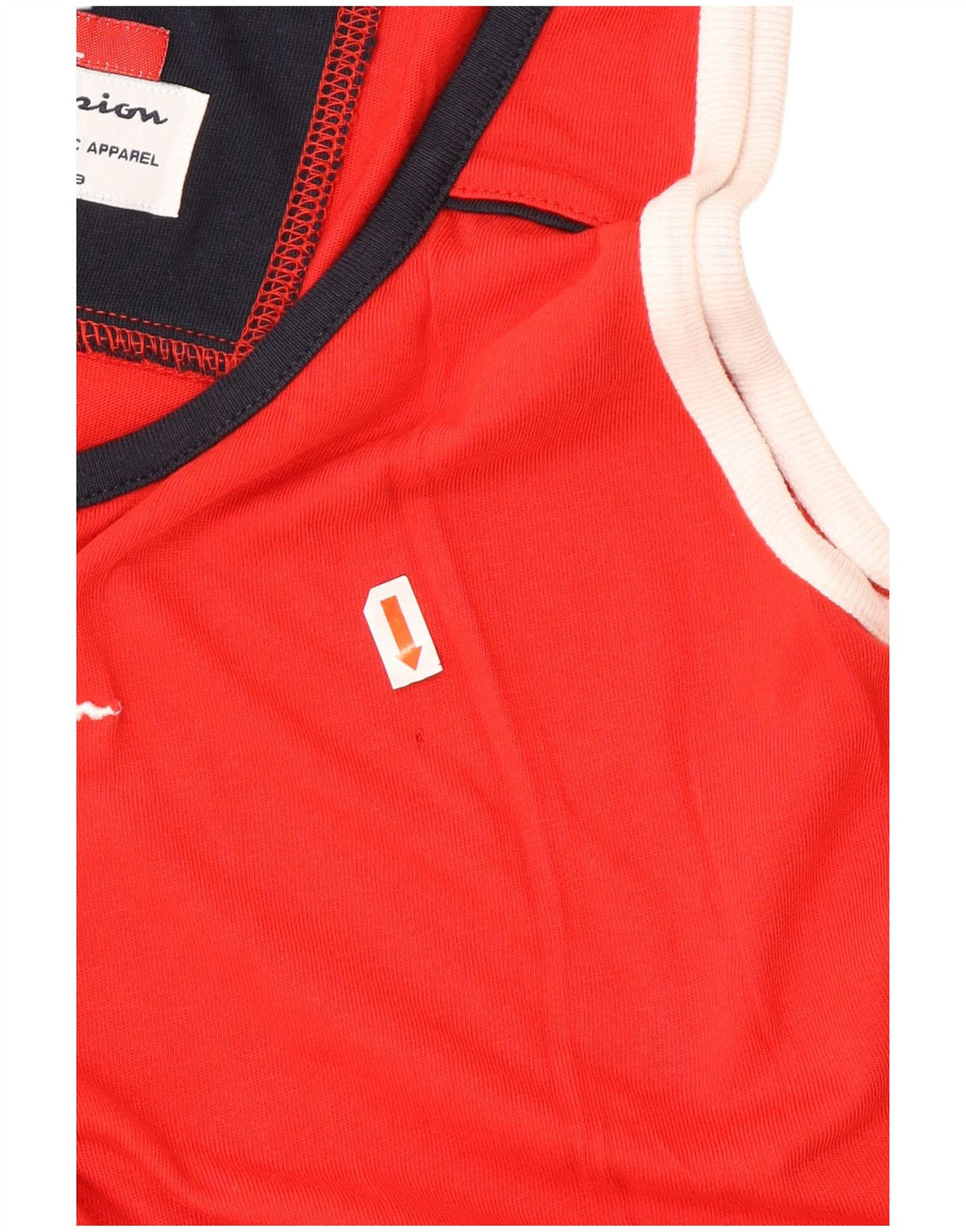 CHAMPION Herre Grafisk Vest Top XL Rød Colourblock Bomuld
