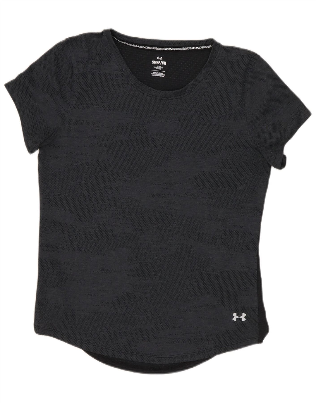 UNDER ARMOUR Dame T-Shirt Top UK 10 Lille Grå