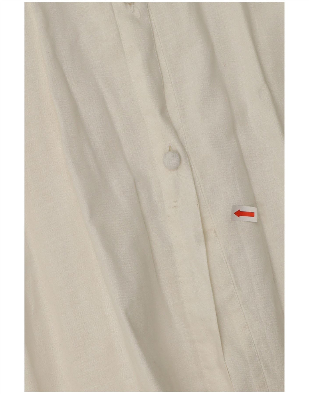 VINTAGE skjortebluse med 3/4 ærmer til kvinder UK 14 Medium White Floral