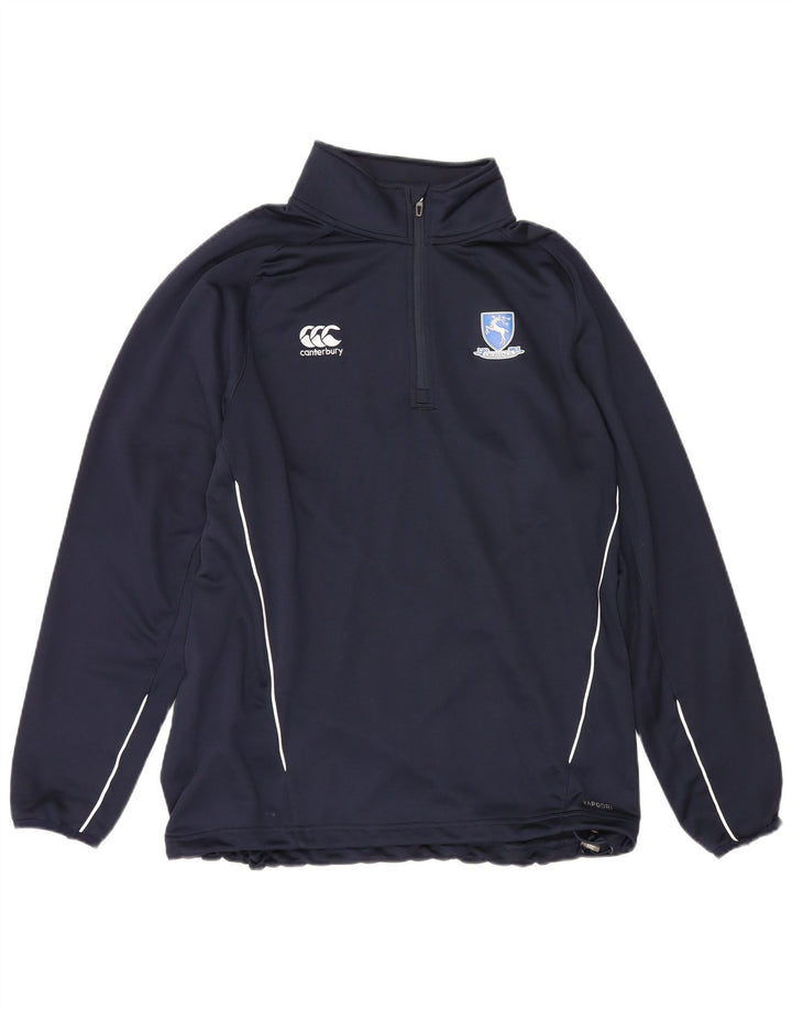 Canterbury Herre lynlås-hals-trøje træningsdragt Top XL marineblå polyester